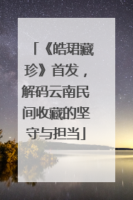 《皓珺藏珍》首发，解码云南民间收藏的坚守与担当