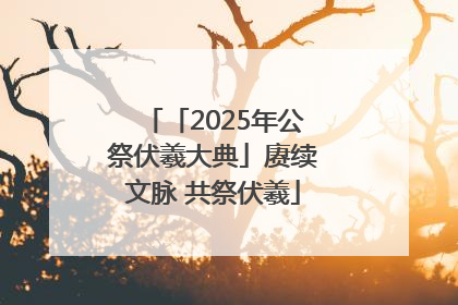 「2025年公祭伏羲大典」赓续文脉 共祭伏羲