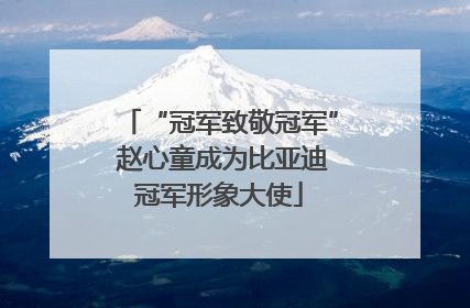 “冠军致敬冠军” 赵心童成为比亚迪冠军形象大使