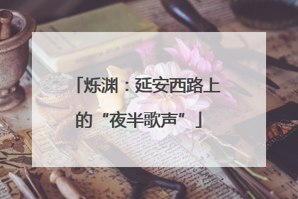 烁渊：延安西路上的“夜半歌声”