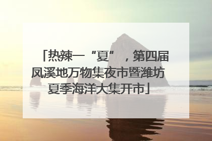 热辣一“夏”，第四届凤溪地万物集夜市暨潍坊夏季海洋大集开市