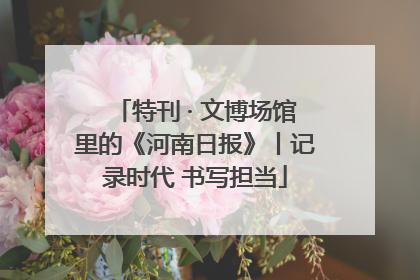 特刊 · 文博场馆里的《河南日报》丨记录时代 书写担当