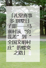 礼堂喜事多 别墅日子甜——马寨村从“穷乱差”到“全国文明村庄”的蝶变之路