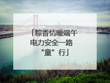 粽香情暖端午 电力安全一路“童”行