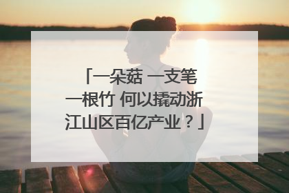 一朵菇 一支笔 一根竹 何以撬动浙江山区百亿产业？