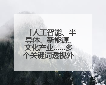 人工智能、半导体、新能源、文化产业……多个关键词透视外资眼中投资中国的新机遇