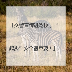 交警宣传进驾校，“起步”安全很重要！