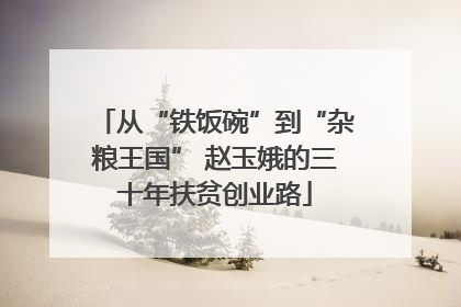 从“铁饭碗”到“杂粮王国” 赵玉娥的三十年扶贫创业路