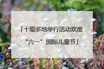 十堰多地举行活动欢度“六一”国际儿童节