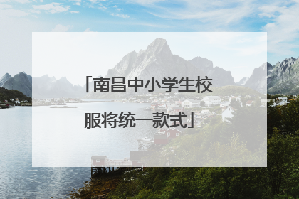 南昌中小学生校服将统一款式