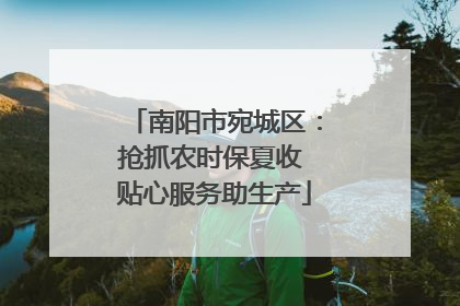 南阳市宛城区：抢抓农时保夏收 贴心服务助生产