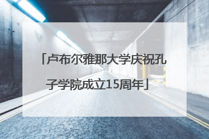 卢布尔雅那大学庆祝孔子学院成立15周年
