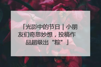 光影中的节日｜小朋友们奇思妙想，投稿作品超级出“粽”