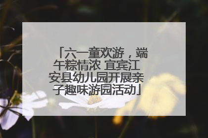 六一童欢游，端午粽情浓 宜宾江安县幼儿园开展亲子趣味游园活动