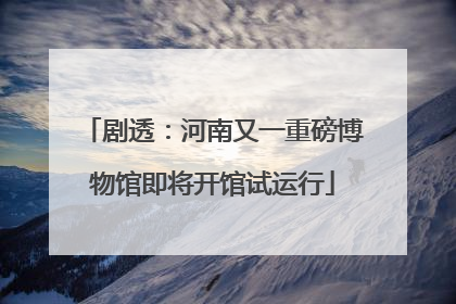 剧透：河南又一重磅博物馆即将开馆试运行