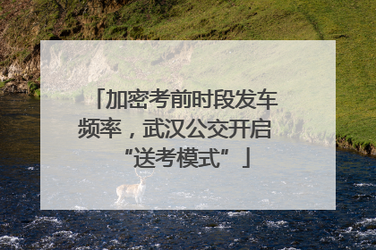 加密考前时段发车频率，武汉公交开启“送考模式”