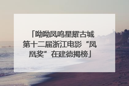 呦呦凤鸣星耀古城 第十二届浙江电影“凤凰奖”在建德揭榜
