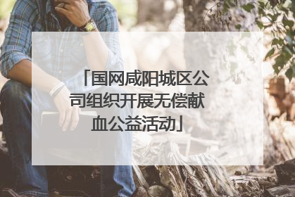 国网咸阳城区公司组织开展无偿献血公益活动