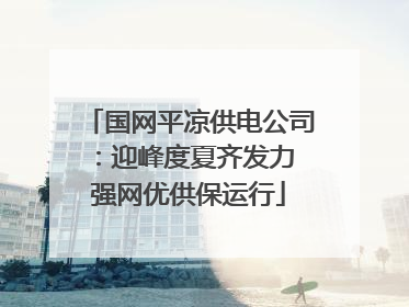国网平凉供电公司：迎峰度夏齐发力 强网优供保运行