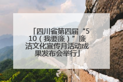 四川省第四届“510（我要廉）”廉洁文化宣传月活动成果发布会举行