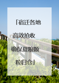 宿迁各地高效抢收 确保夏粮颗粒归仓