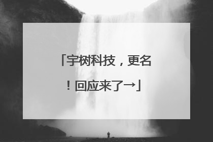 宇树科技，更名！回应来了→