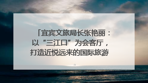 宜宾文旅局长张艳丽：以“三江口”为会客厅，打造近悦远来的国际旅游城市｜文旅局长说