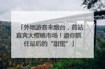 外地游客来烟台，首站直奔大樱桃市场！邀你抓住最后的“甜蜜”