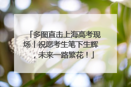 多图直击上海高考现场丨祝愿考生笔下生辉，未来一路繁花！