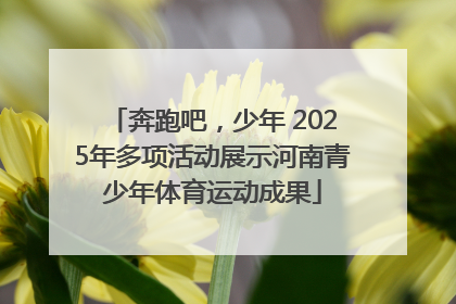 奔跑吧，少年 2025年多项活动展示河南青少年体育运动成果