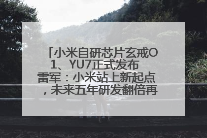 小米自研芯片玄戒O1、YU7正式发布 雷军：小米站上新起点，未来五年研发翻倍再投2000亿元
