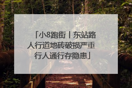 小8跑街丨东站路人行道地砖破损严重 行人通行存隐患