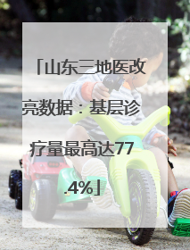 山东三地医改亮数据：基层诊疗量最高达77.4%