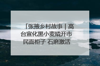 张掖乡村故事｜高台宣化黑小麦撬开市民面柜子 石磨激活村集体钱匣子