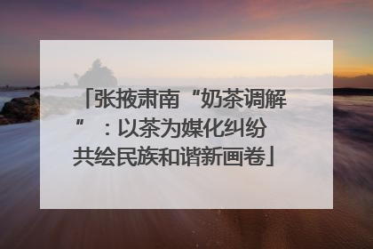 张掖肃南“奶茶调解”：以茶为媒化纠纷 共绘民族和谐新画卷