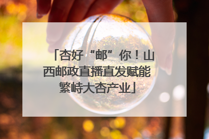 杏好“邮”你！山西邮政直播直发赋能繁峙大杏产业