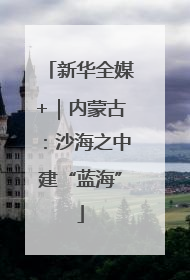 新华全媒+｜内蒙古：沙海之中建“蓝海”