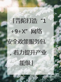 普陀打造“1+9+X”网络安全政策服务包，着力提升产业能级