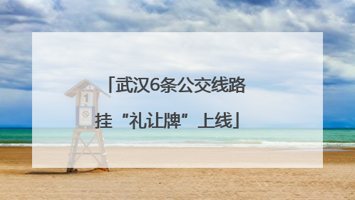 武汉6条公交线路挂“礼让牌”上线