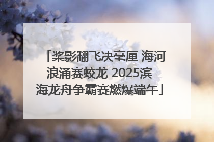 桨影翻飞决毫厘 海河浪涌赛蛟龙 2025滨海龙舟争霸赛燃爆端午