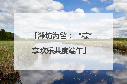 潍坊海警：“粽”享欢乐共度端午