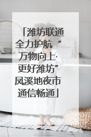 潍坊联通全力护航“万物向上·更好潍坊”凤溪地夜市通信畅通