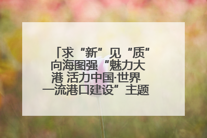 求“新”见“质” 向海图强“魅力大港 活力中国·世界一流港口建设”主题宣传活动走进山东
