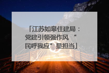 江苏如皋住建局：党建引领强作风 “民呼我应”显担当