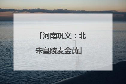 河南巩义：北宋皇陵麦金黄