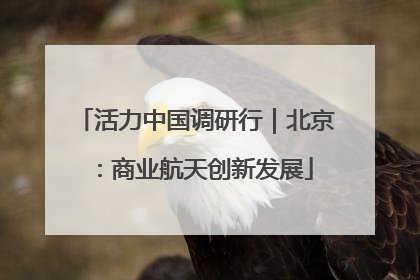 活力中国调研行｜北京：商业航天创新发展