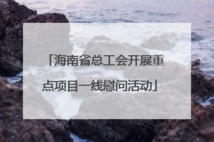 海南省总工会开展重点项目一线慰问活动
