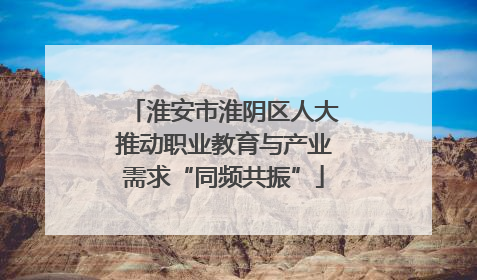 淮安市淮阴区人大推动职业教育与产业需求“同频共振”