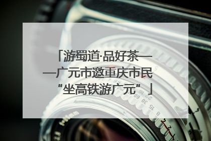 游蜀道·品好茶——广元市邀重庆市民“坐高铁游广元”