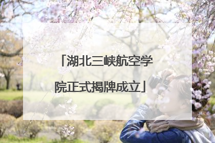 湖北三峡航空学院正式揭牌成立